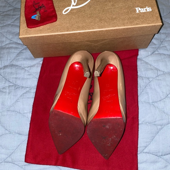 Christian Louboutin Pigalle Plato 120 patent nude - Picture 6 of 12